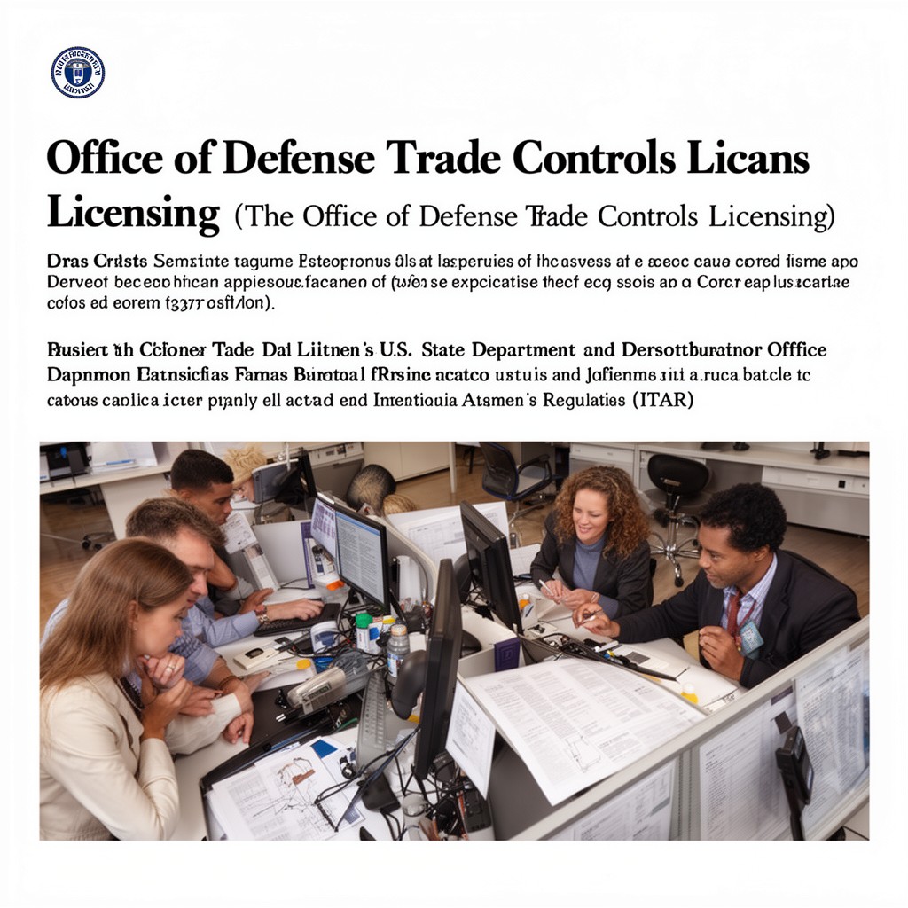 AI-generated illustration of Office of Defense Trade Controls Licensing
