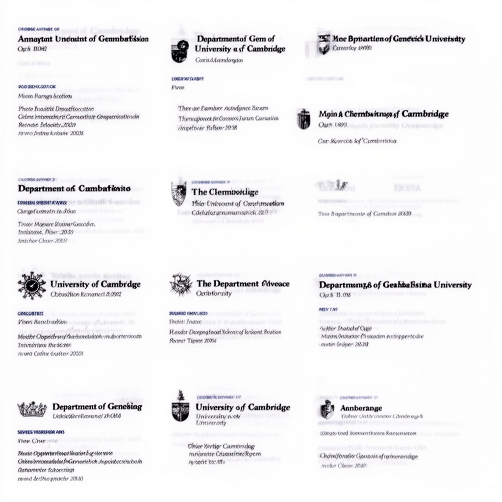 AI-generated illustration of Department of Genetics, University of Cambridge