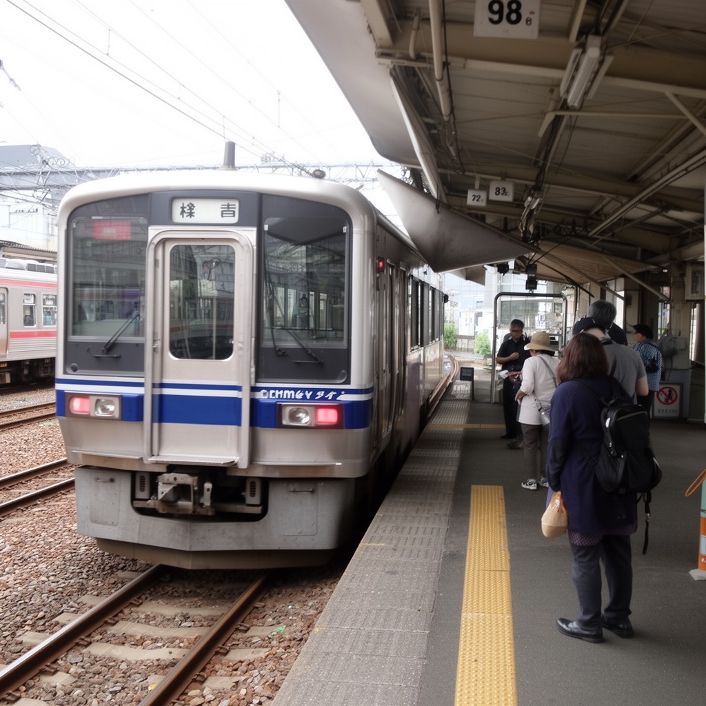 AI-generated illustration of Japanese National Railways
