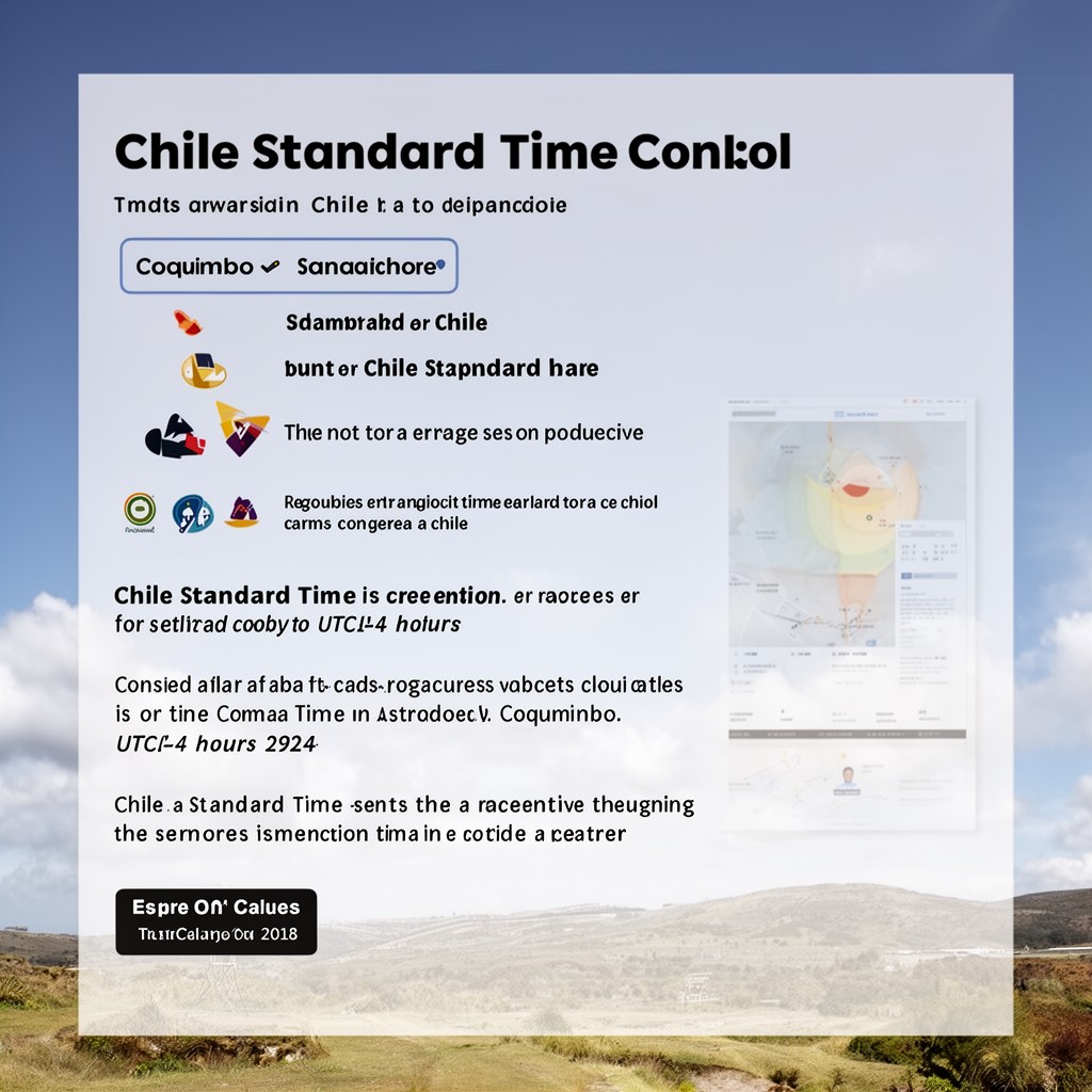 AI-generated illustration of Chile Standard Time