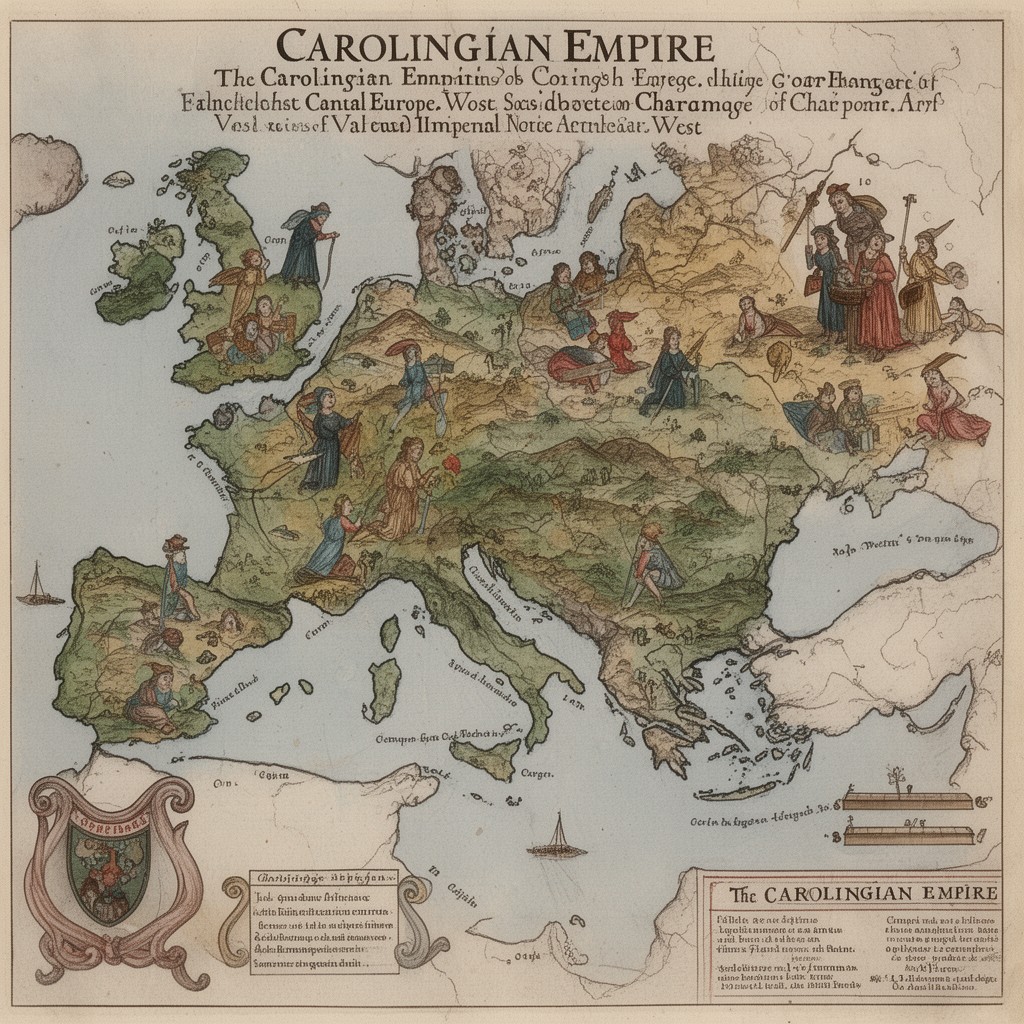 AI-generated illustration of Carolingian Empire