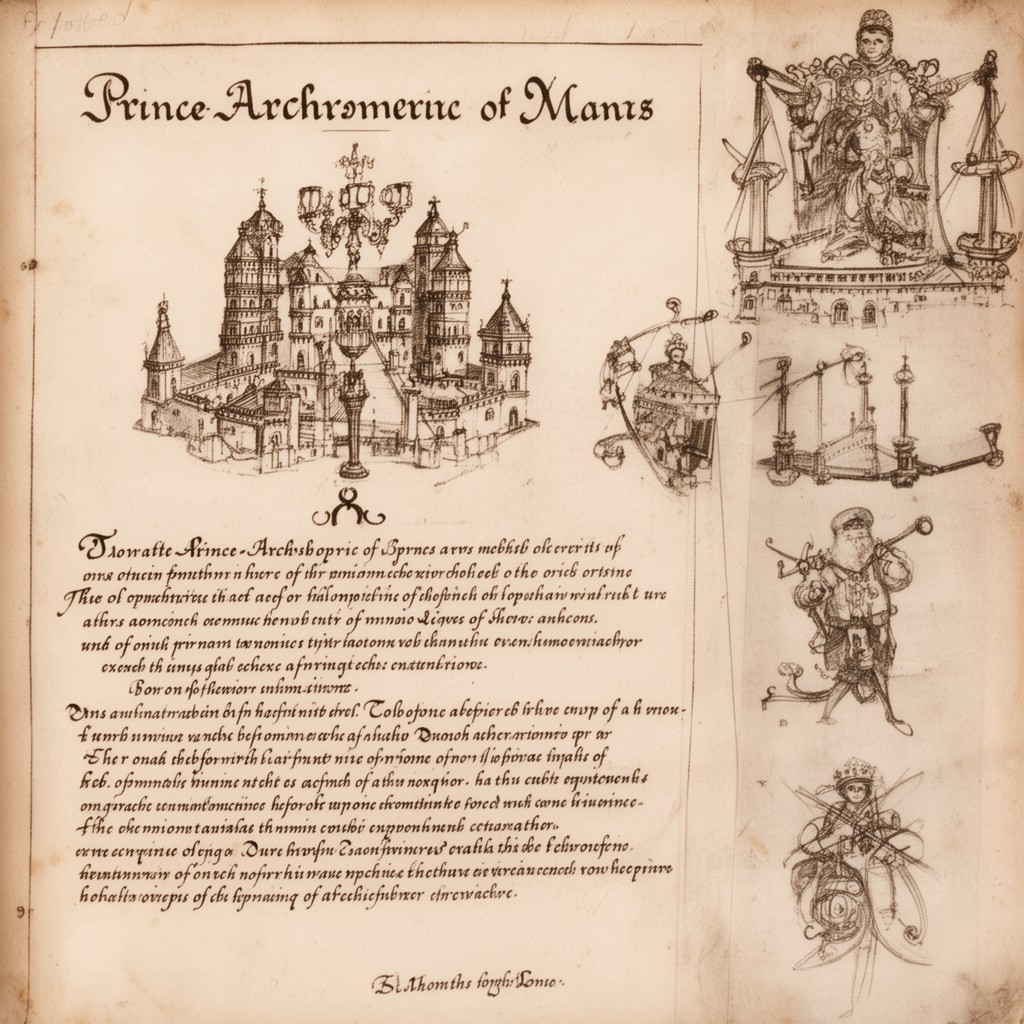 AI-generated illustration of Prince-Archbishopric of Mainz