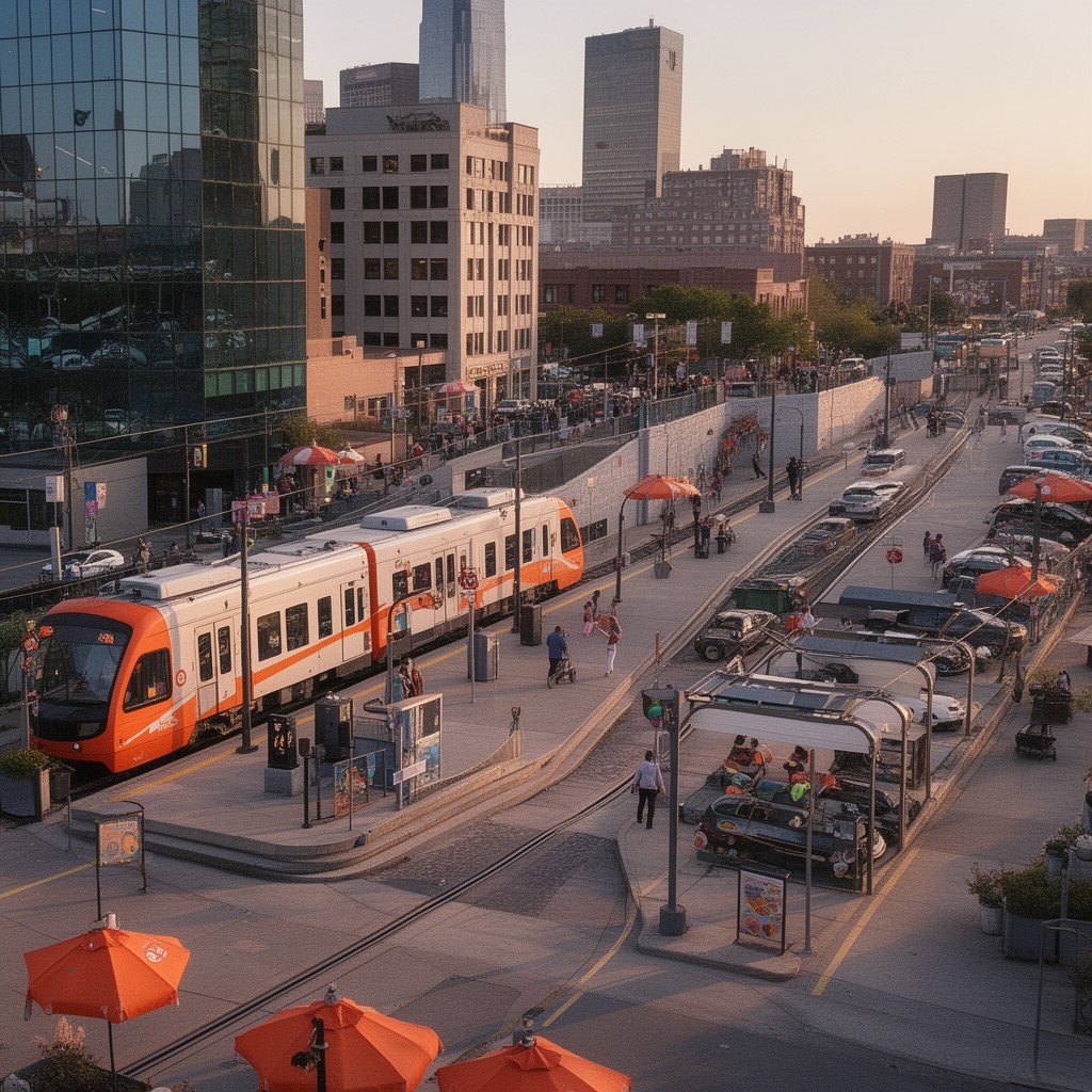 AI-generated illustration of DART Orange Line