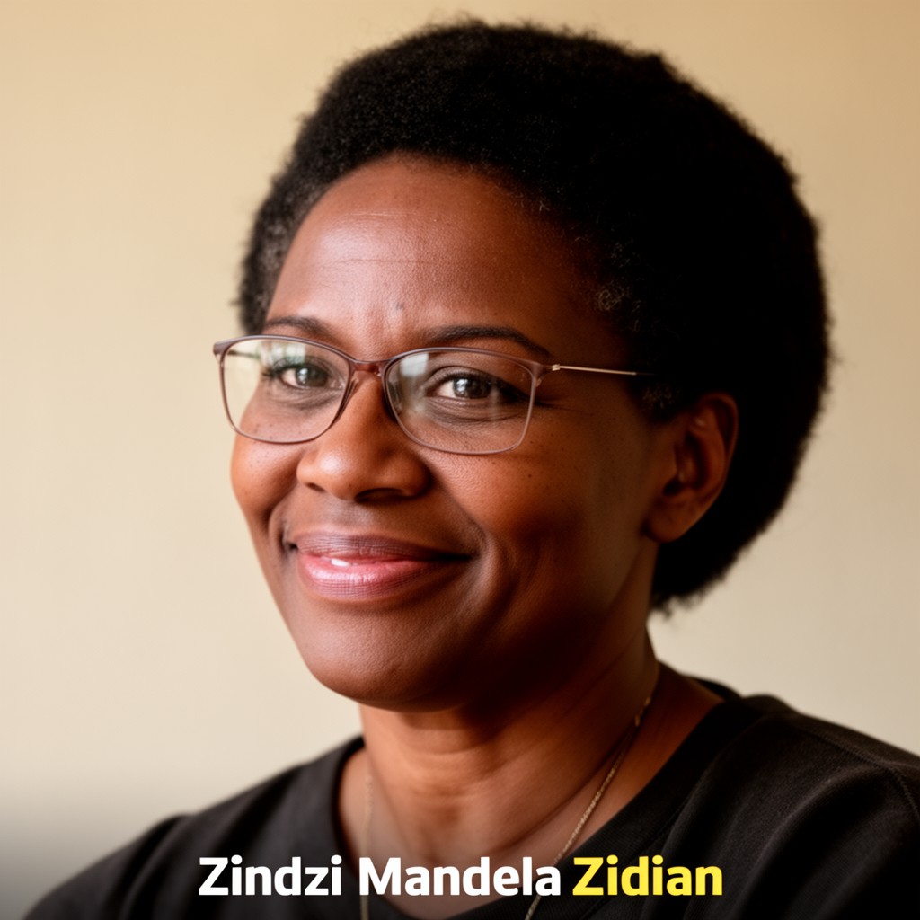 AI-generated illustration of Zindzi Mandela