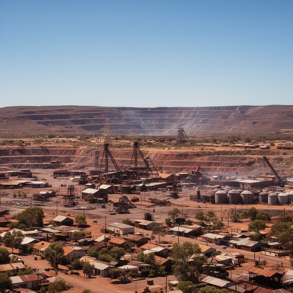 AI-generated illustration of Kalgoorlie
