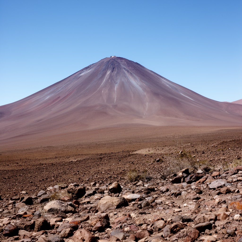 AI-generated illustration of San Pedro volcano
