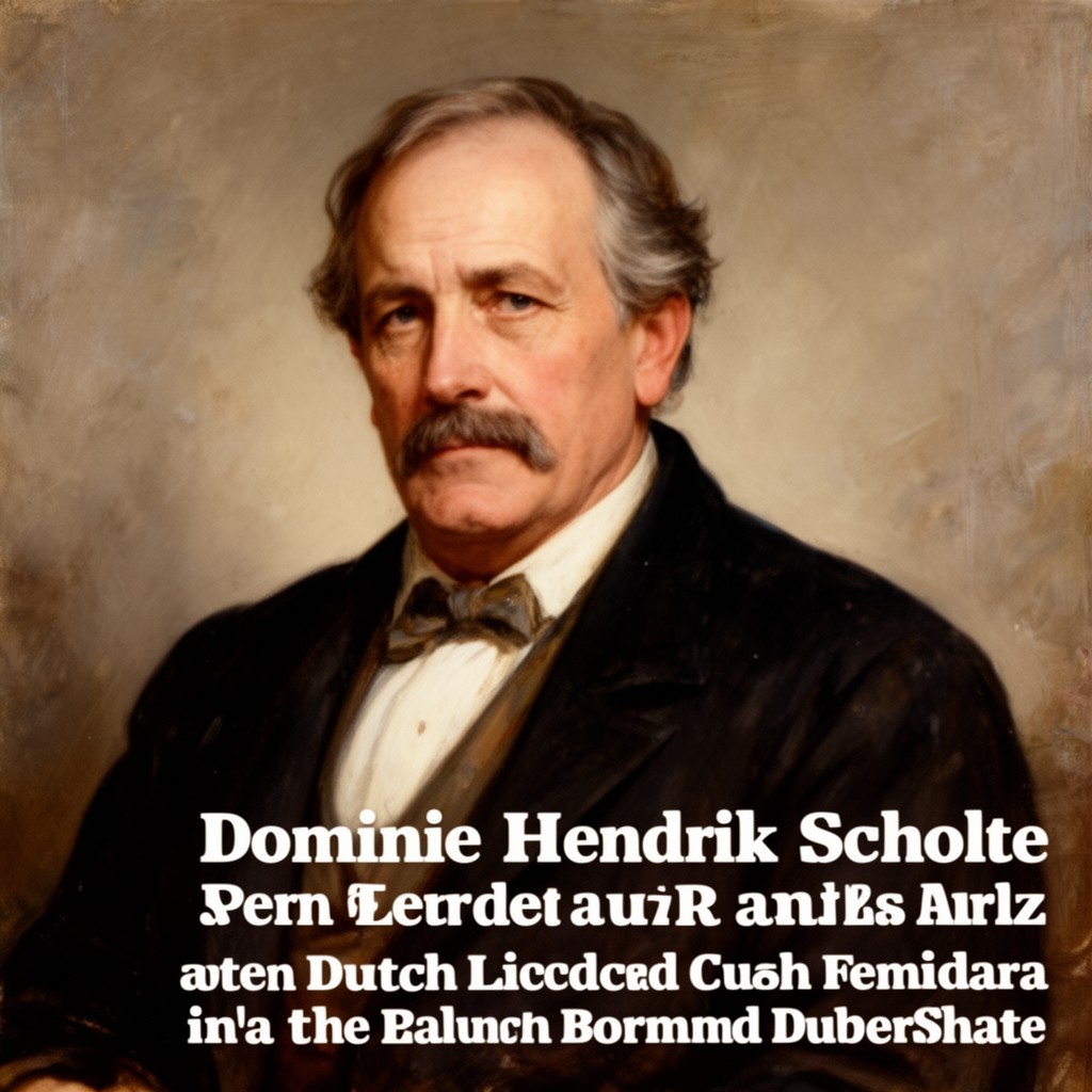 AI-generated illustration of Dominie Hendrik Scholte