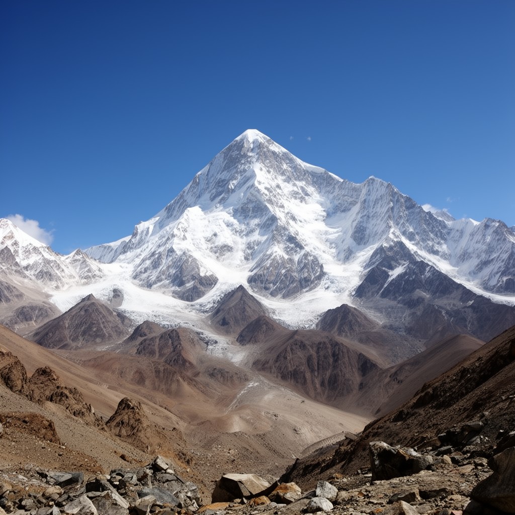 AI-generated illustration of Gasherbrum II