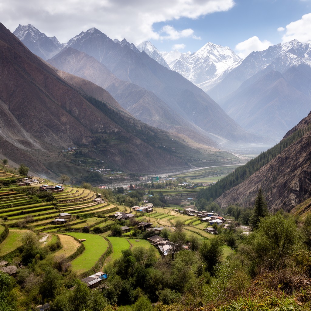 AI-generated illustration of Hunza Valley