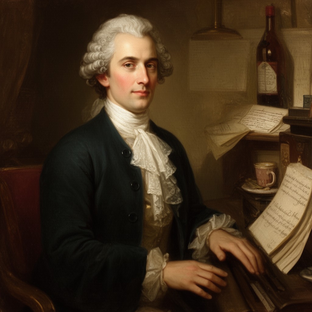 AI-generated illustration of Carl Philipp Emanuel Bach