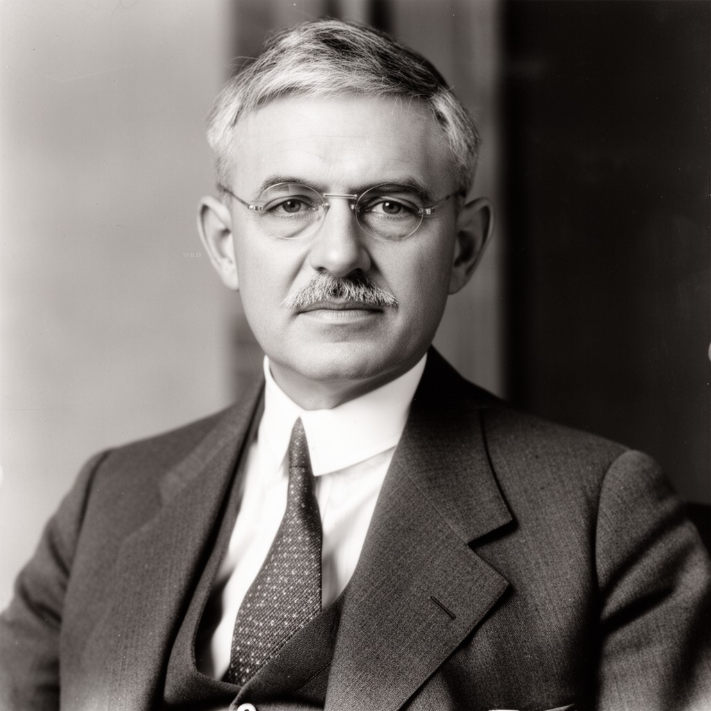 AI-generated illustration of Joseph Franklin Rutherford