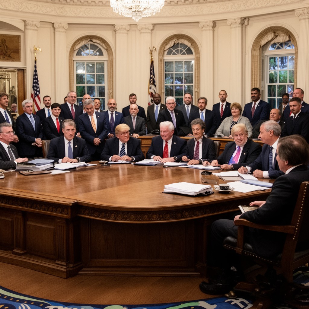 AI-generated illustration of Cabinet of the United States