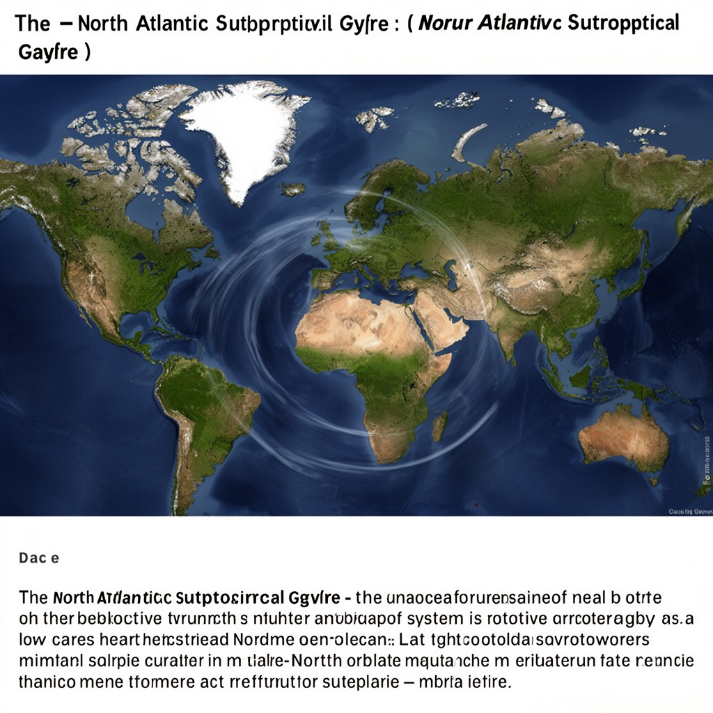 AI-generated illustration of North Atlantic subtropical gyre