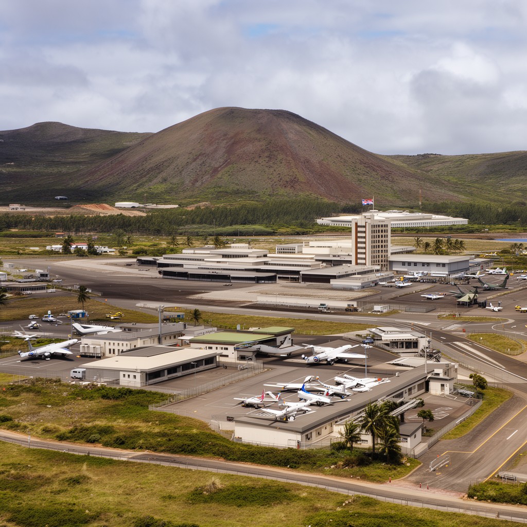 AI-generated illustration of RAF Ascension Island