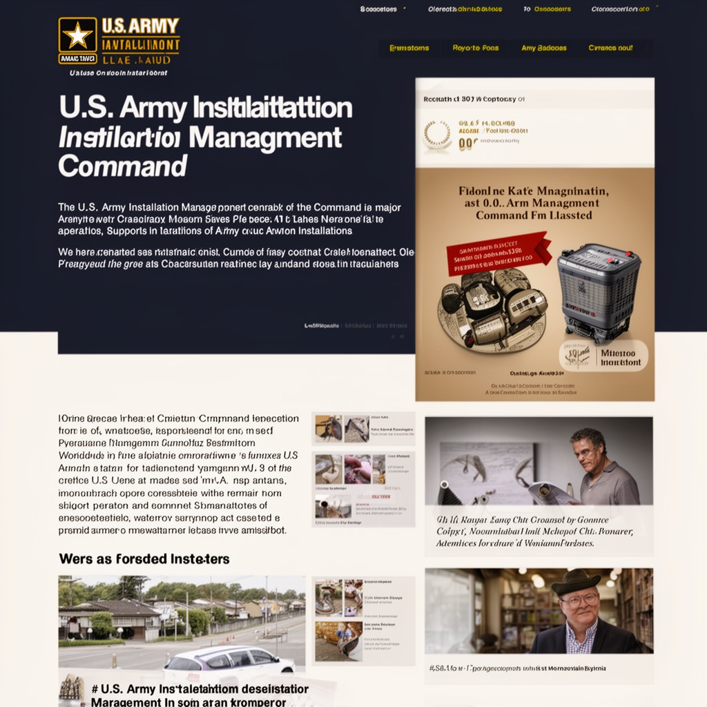 AI-generated illustration of U.S. Army Installation Management Command