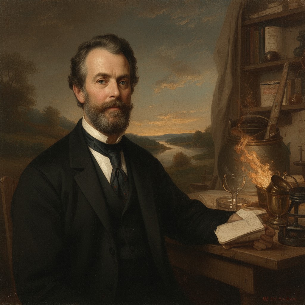 AI-generated illustration of George Caleb Bingham