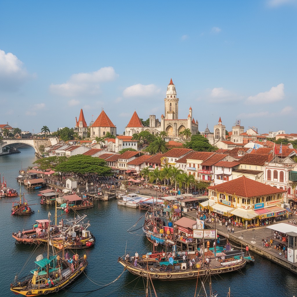 AI-generated illustration of Malacca
