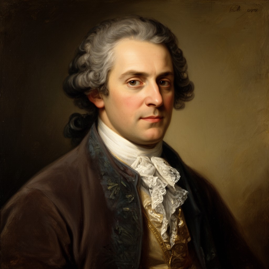 AI-generated illustration of Gotthold Ephraim Lessing