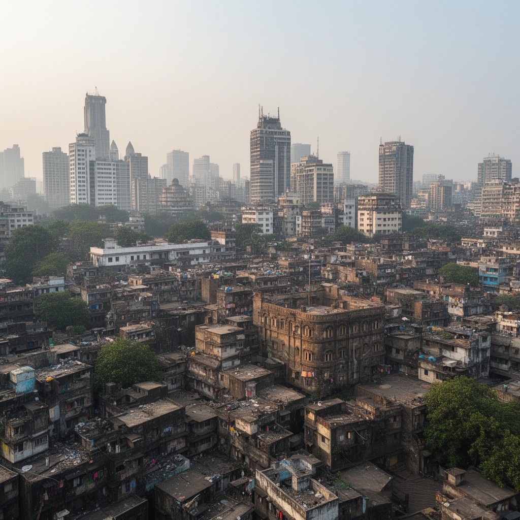 AI-generated illustration of Mumbai Suburban district