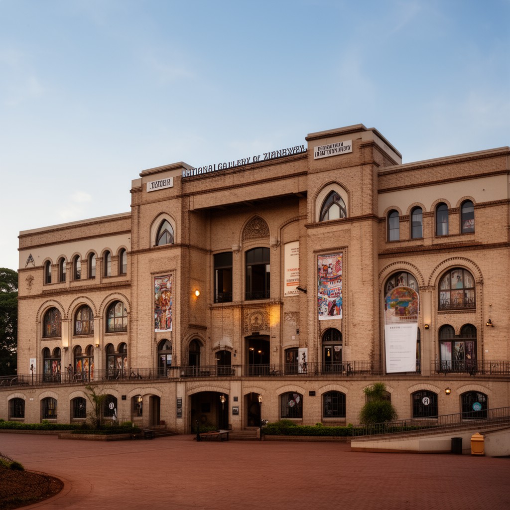 AI-generated illustration of National Gallery of Zimbabwe in Bulawayo