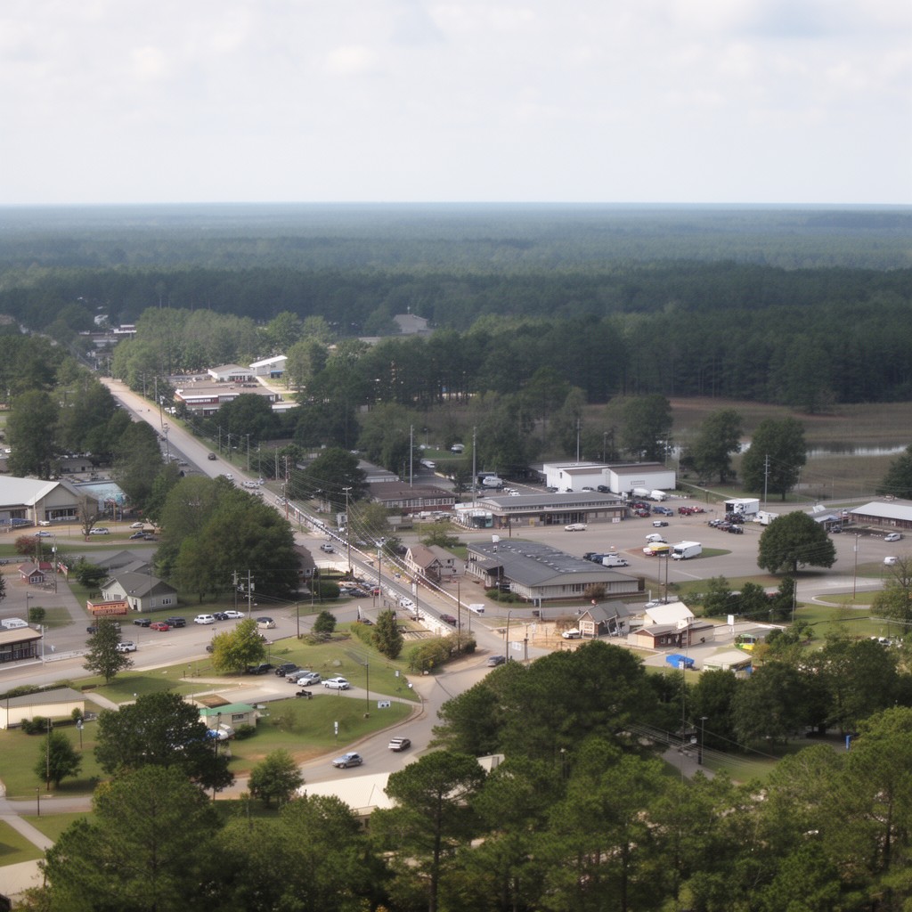 AI-generated illustration of Houston County, Alabama