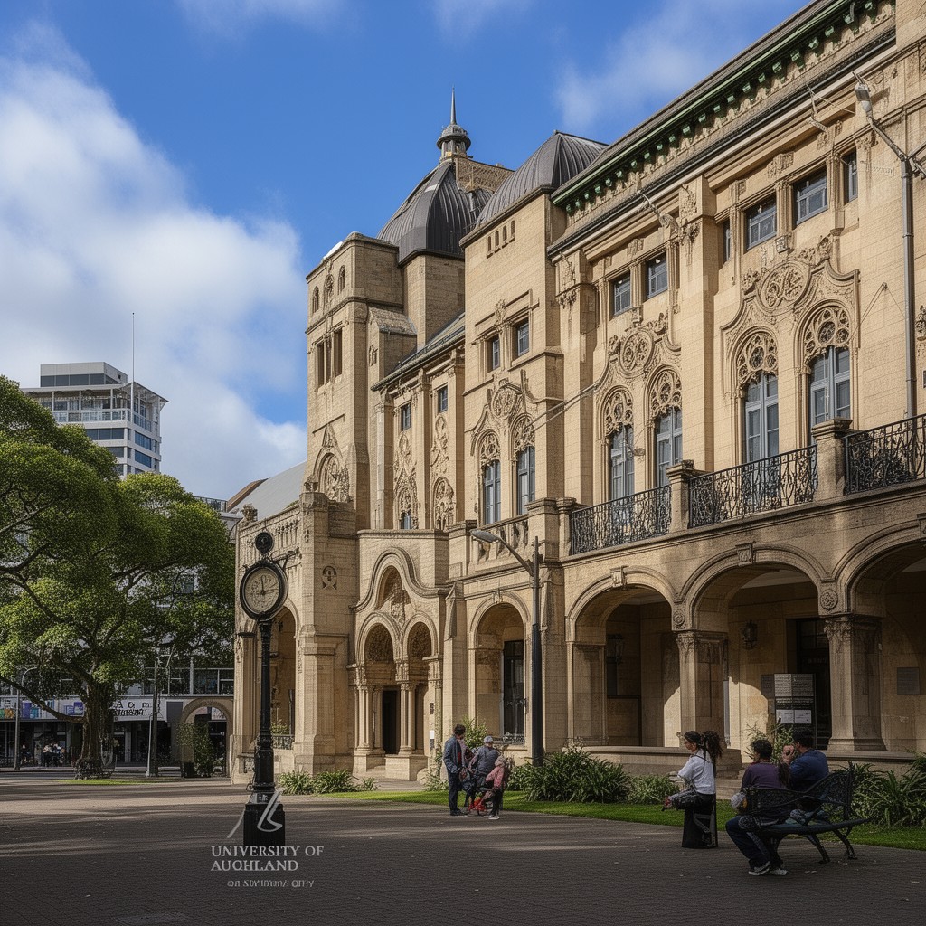 AI-generated illustration of University of Auckland