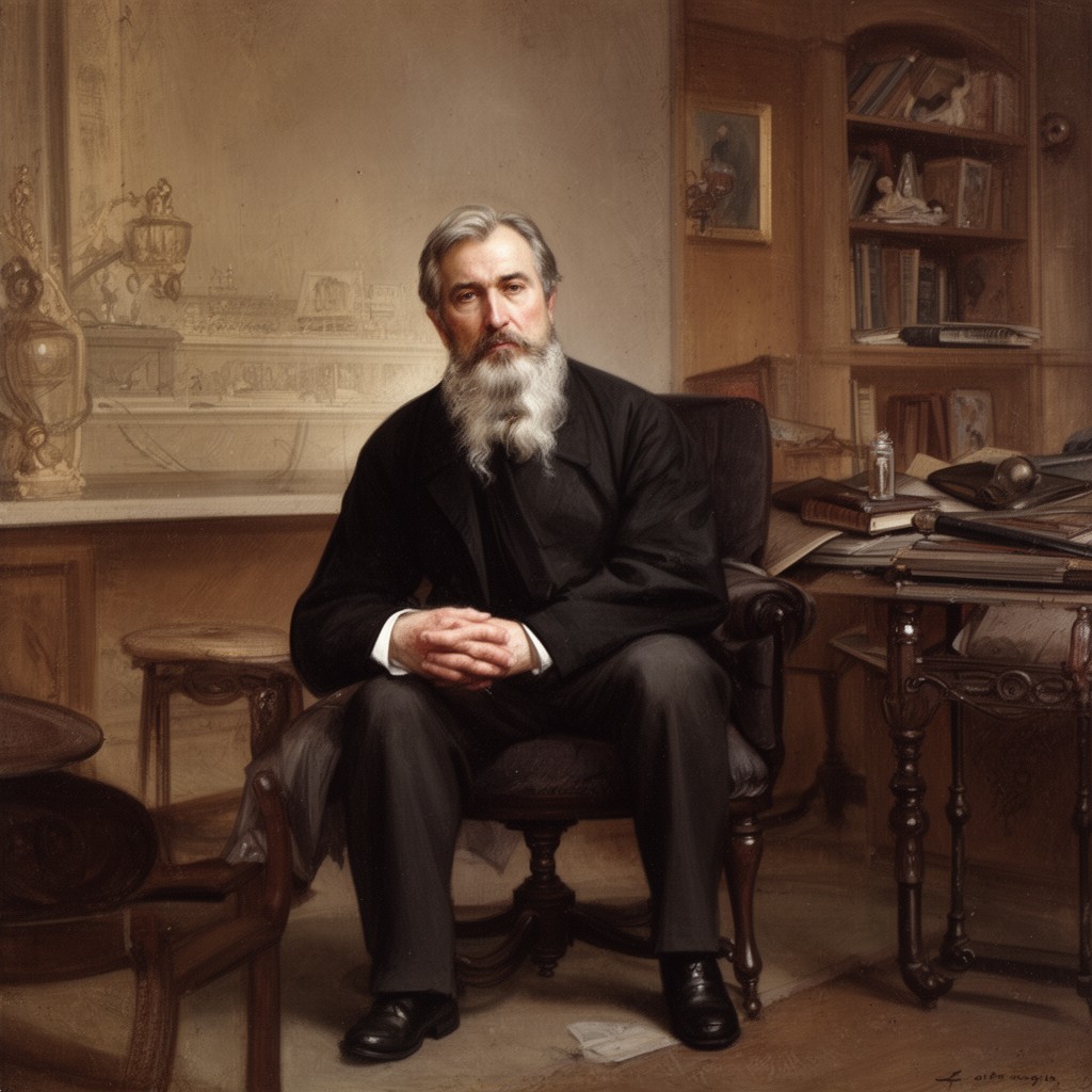 AI-generated illustration of George Foster Shepley