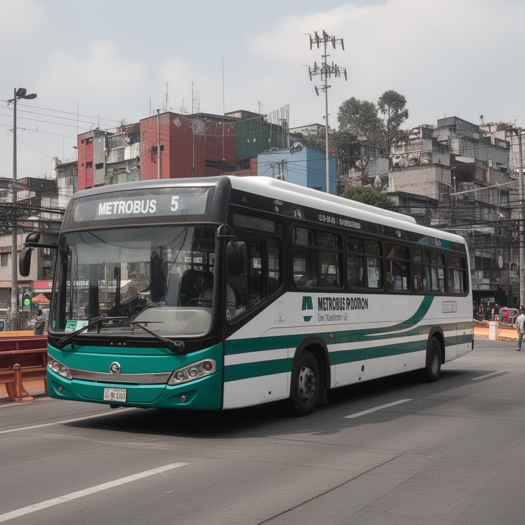 AI-generated illustration of Metrobus Line 5