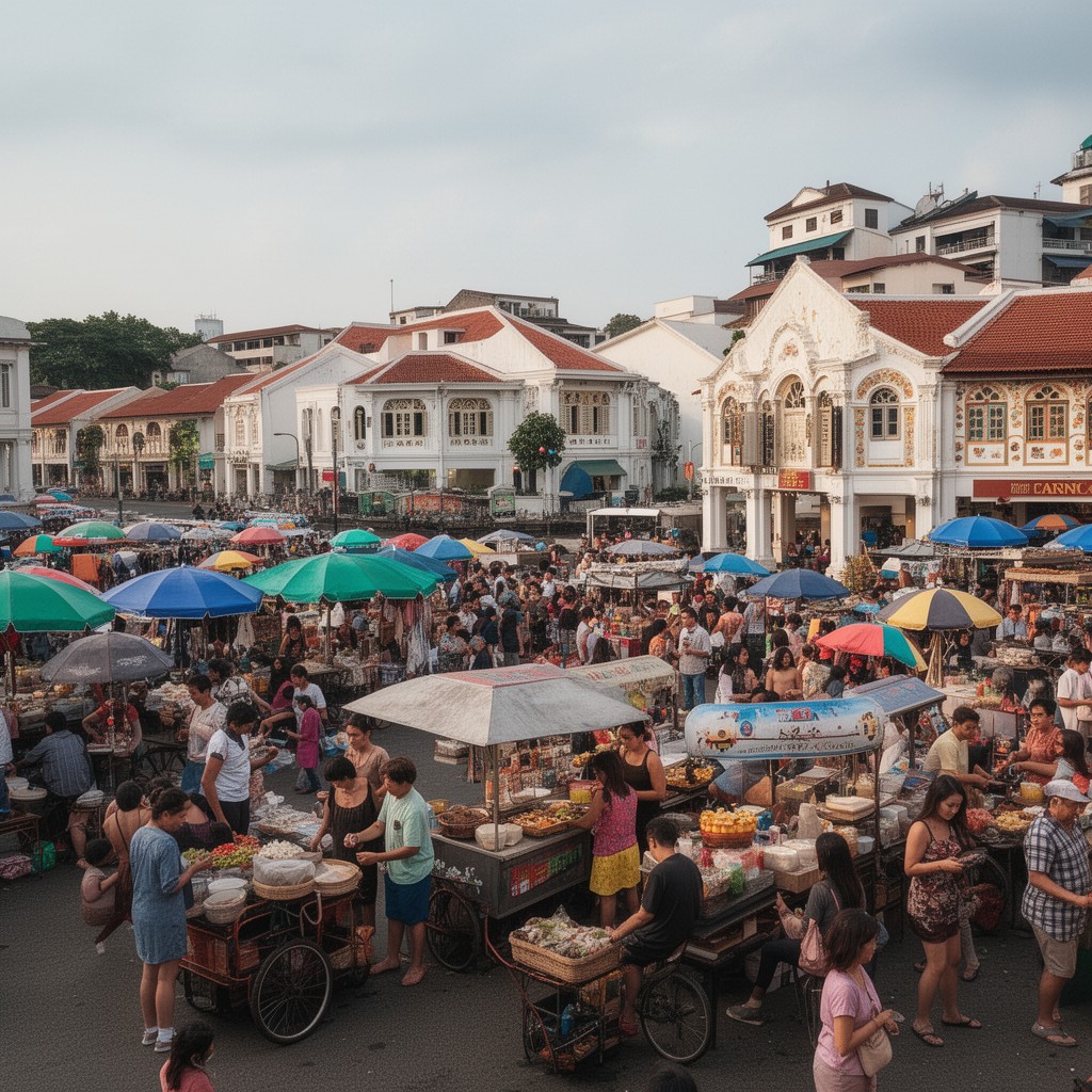 AI-generated illustration of Penang