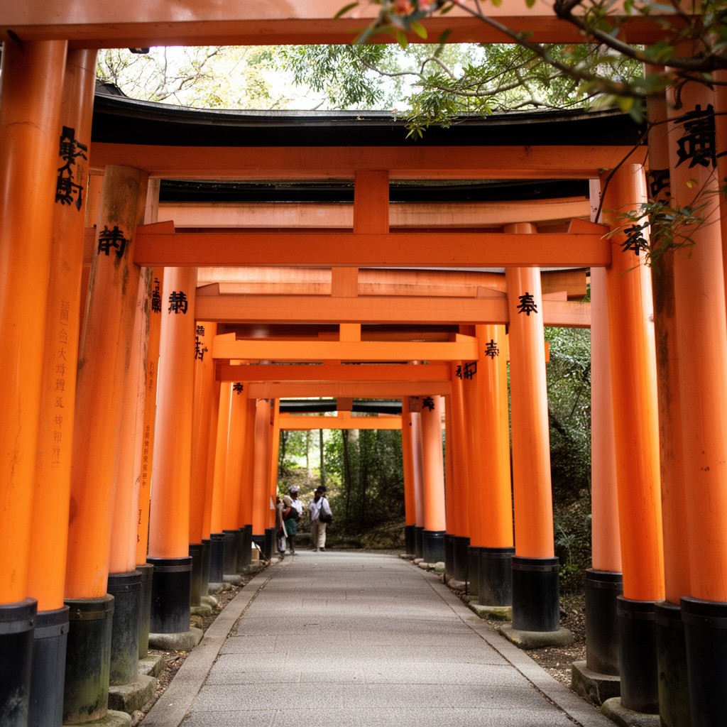 AI-generated illustration of Fushimi Inari Taisha