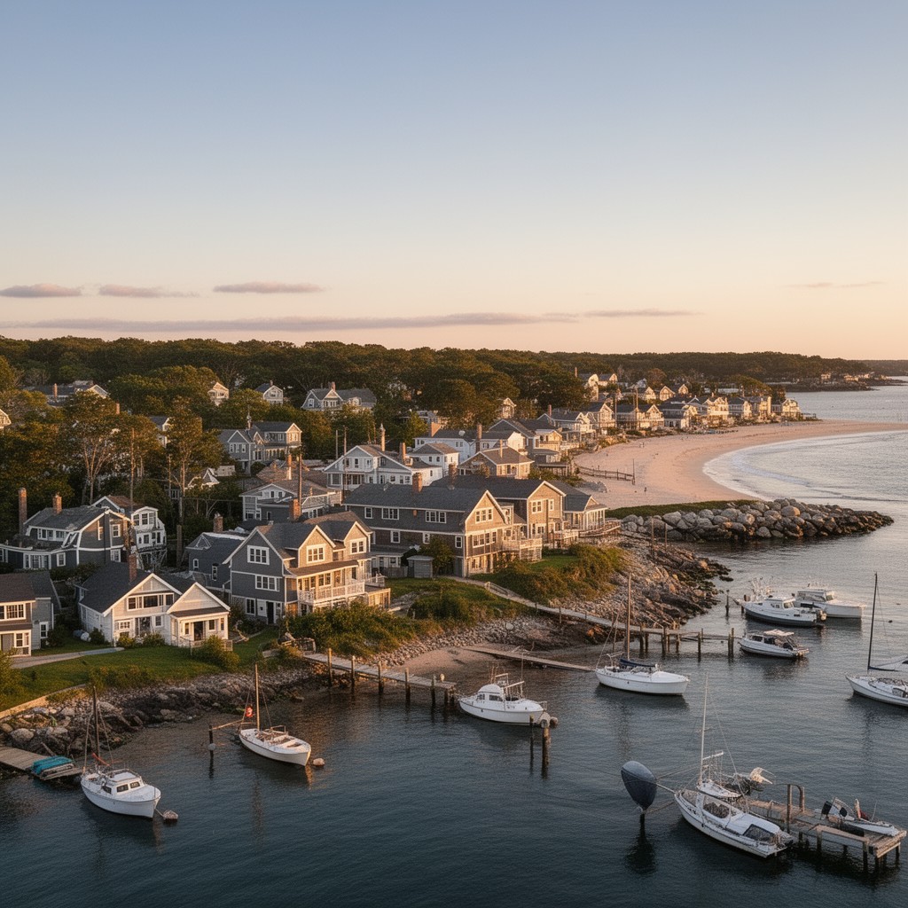 AI-generated illustration of Manchester-by-the-Sea, Massachusetts