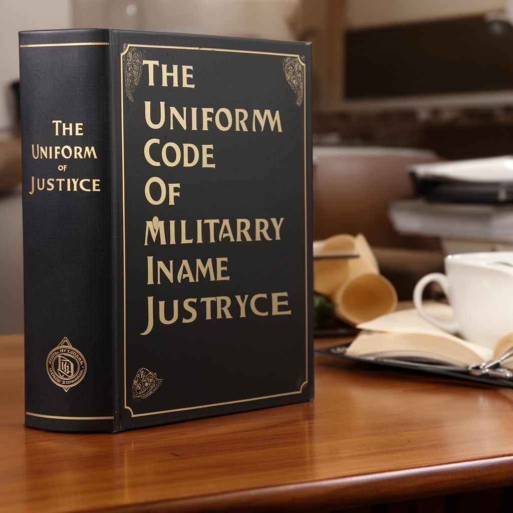 AI-generated illustration of Uniform Code of Military Justice
