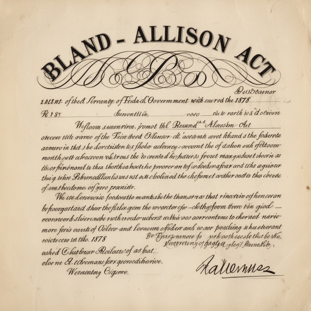 AI-generated illustration of Bland–Allison Act