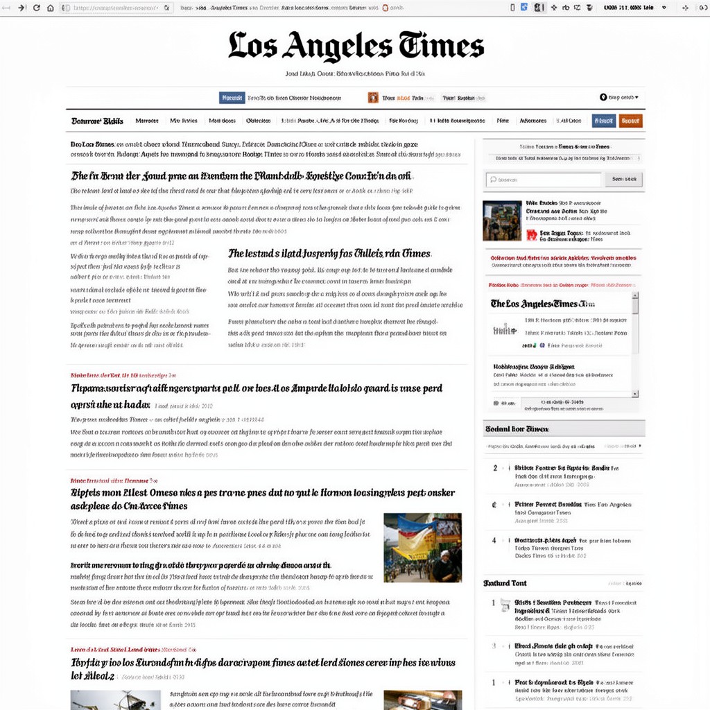 AI-generated illustration of Los Angeles Times