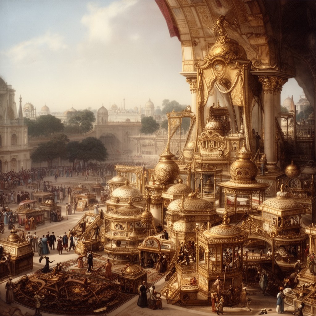 AI-generated illustration of Nawabs of Awadh