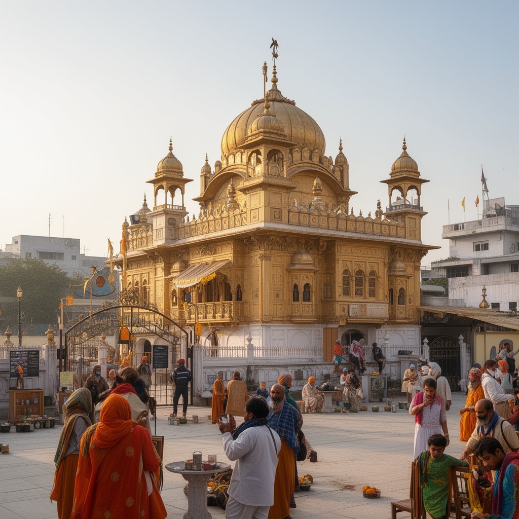 AI-generated illustration of Gurdwara