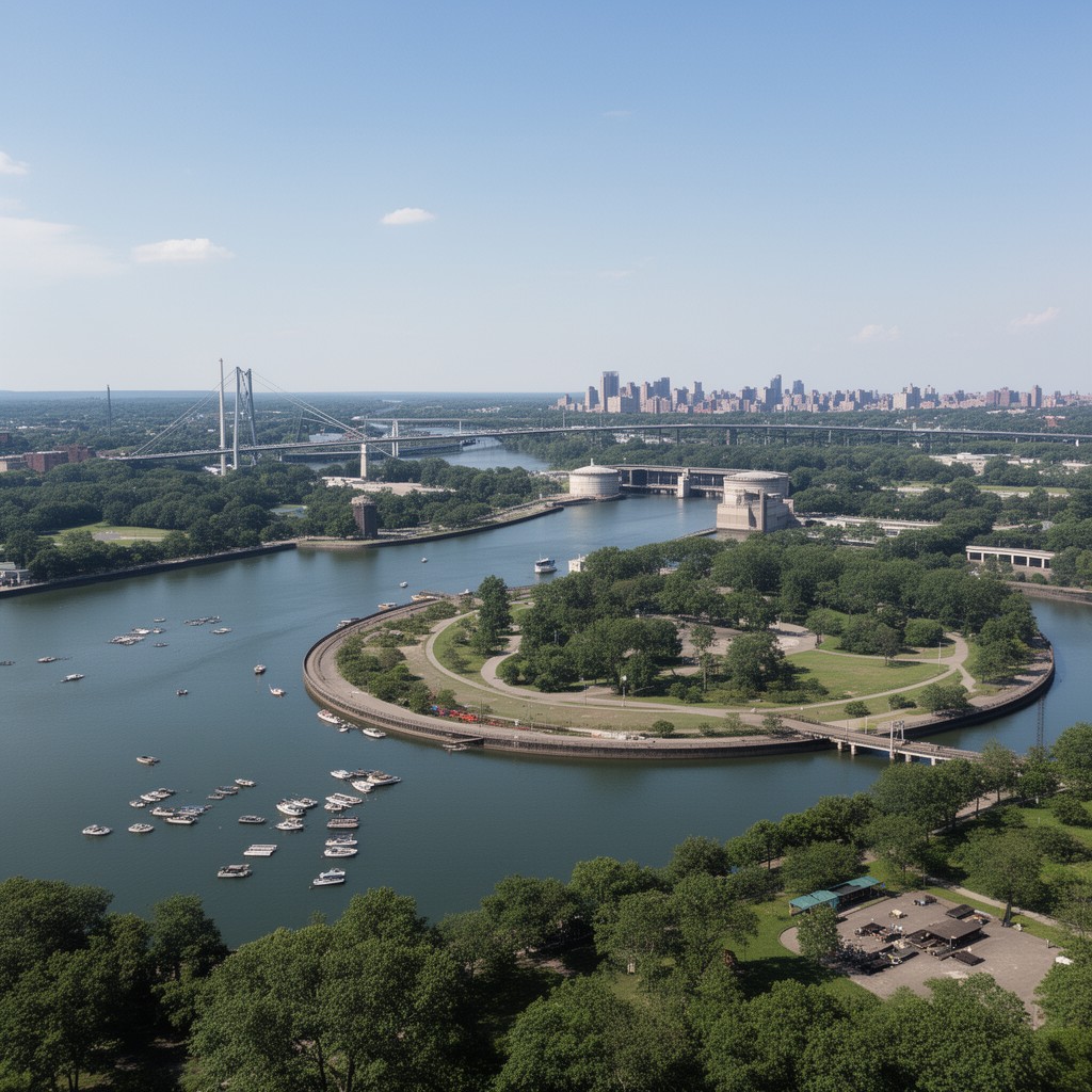 AI-generated illustration of Jerome Park Reservoir