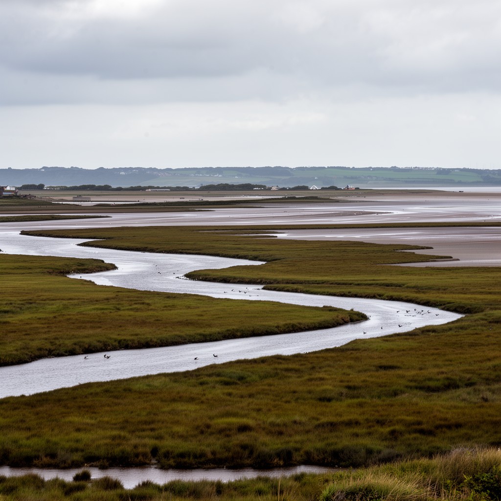 AI-generated illustration of Ribble estuary