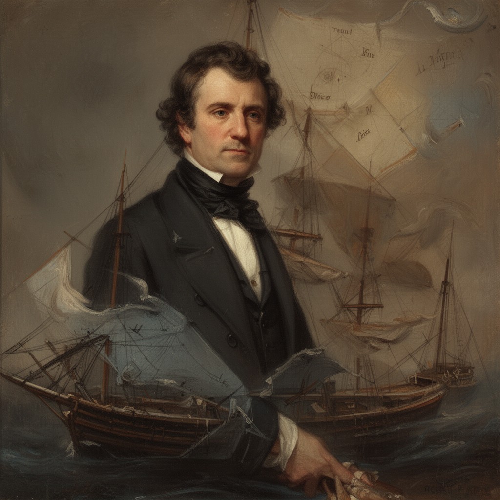AI-generated illustration of Robert FitzRoy
