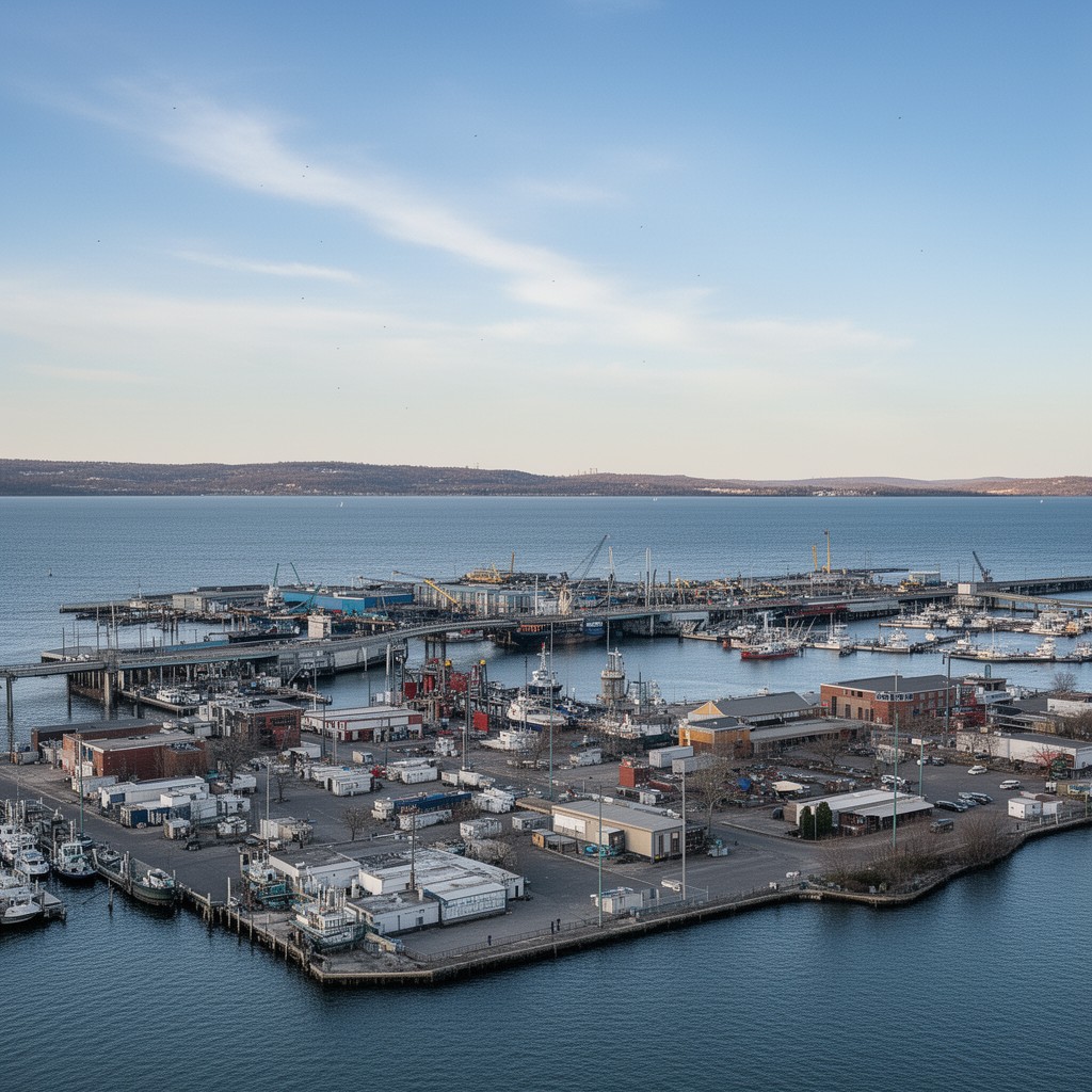 AI-generated illustration of Port of Rochester
