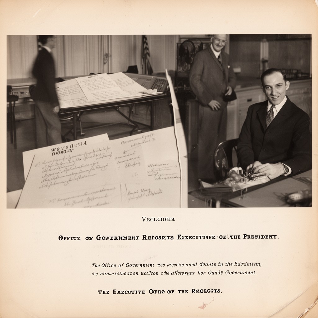 AI-generated illustration of Office of Government Reports within the Executive Office of the President