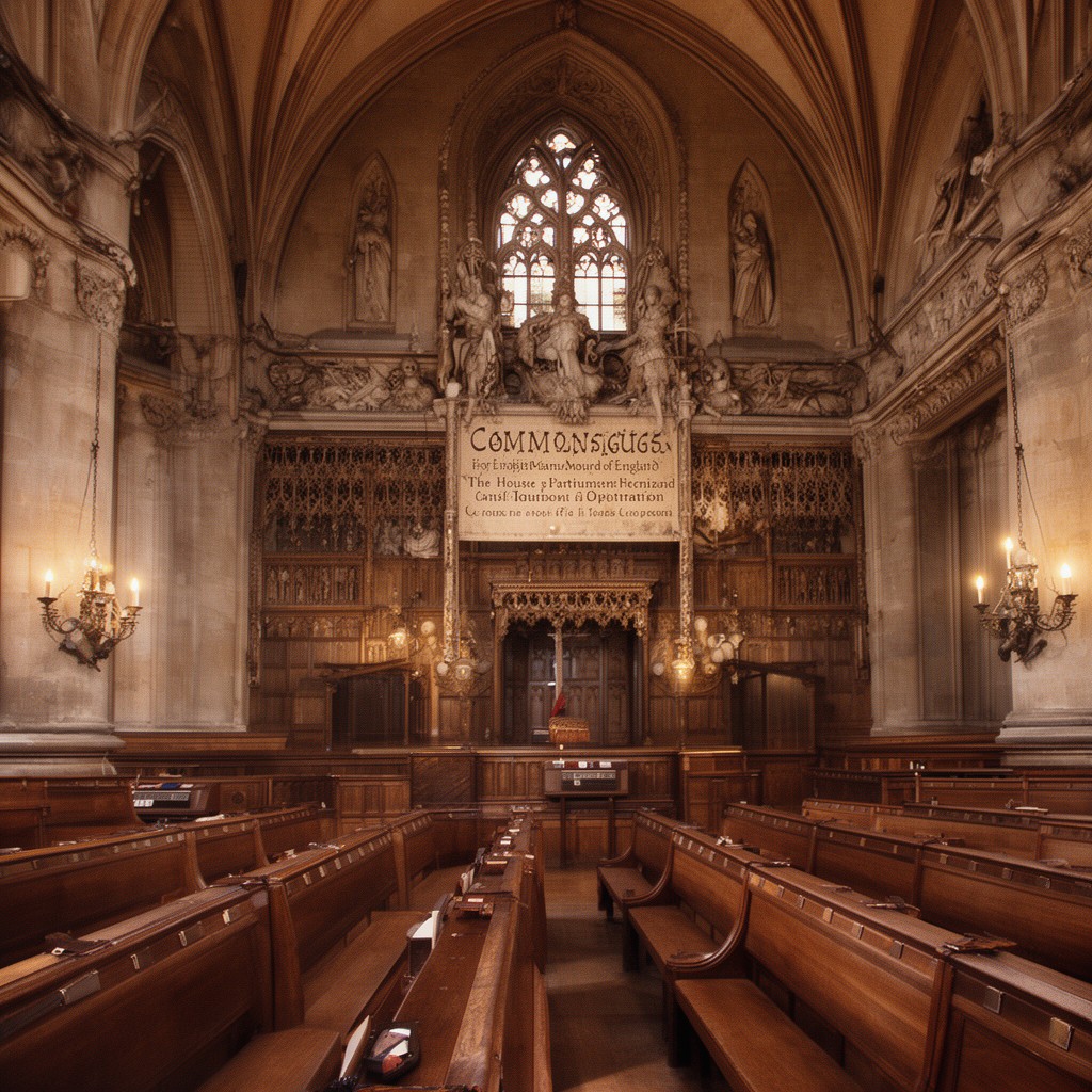 AI-generated illustration of House of Commons of England