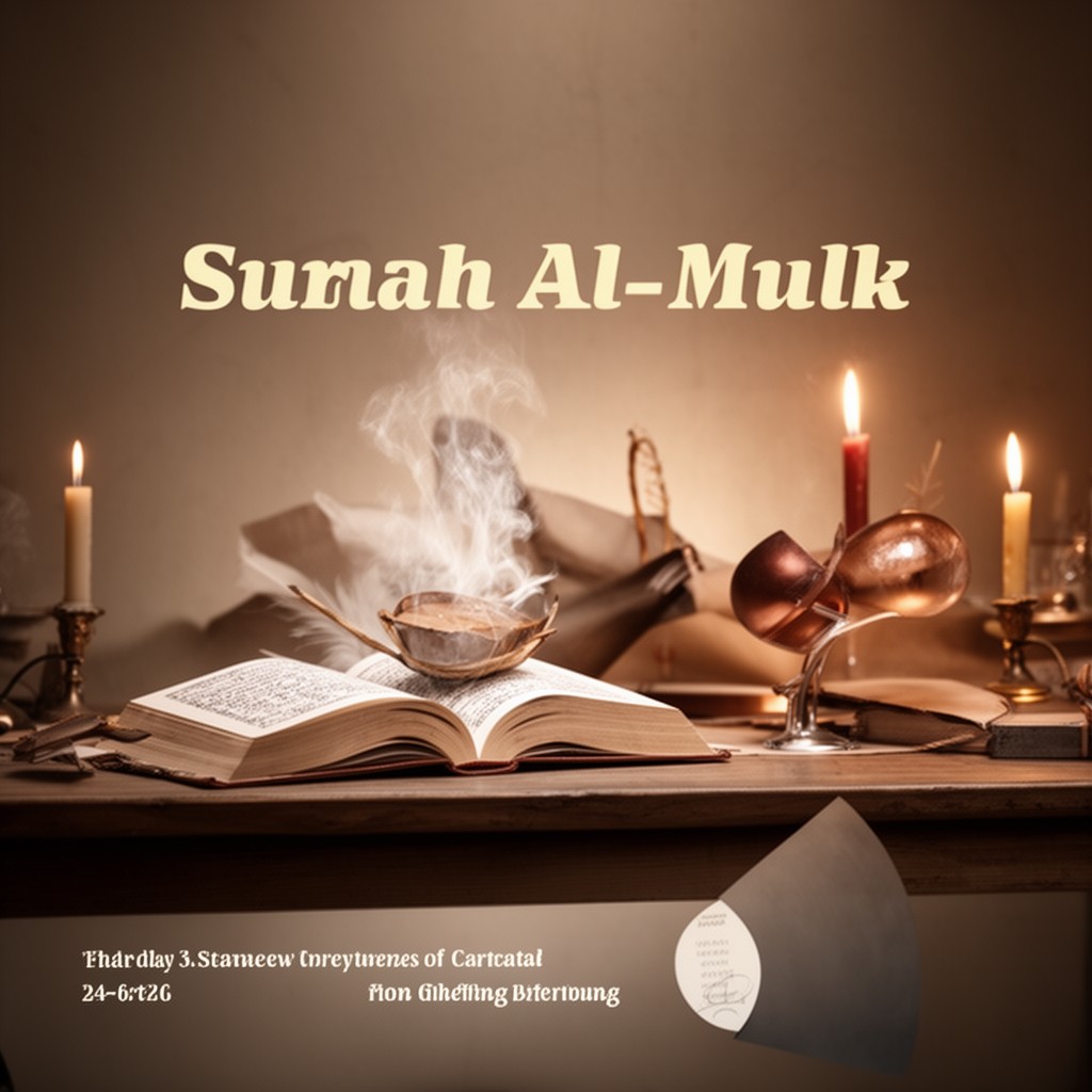 AI-generated illustration of Surah Al-Mulk
