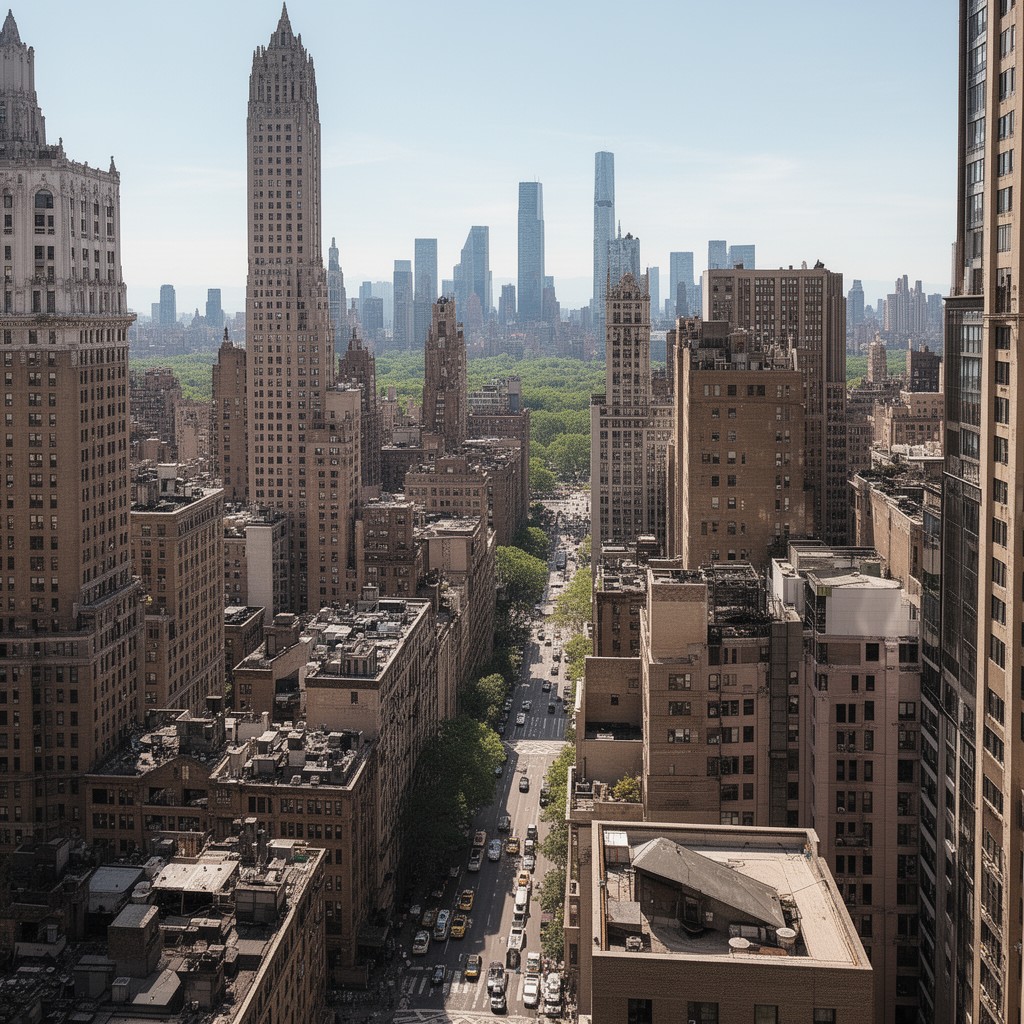 AI-generated illustration of Central Park West