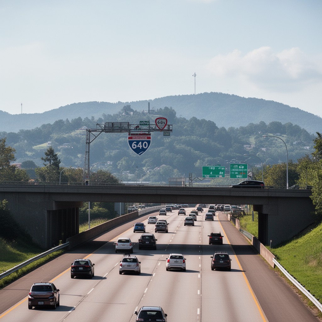 AI-generated illustration of Interstate 640