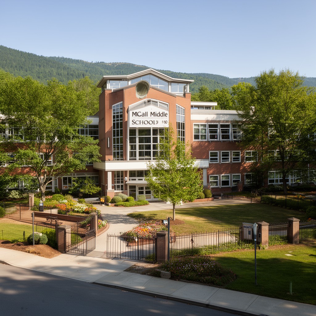 AI-generated illustration of McCall Middle School