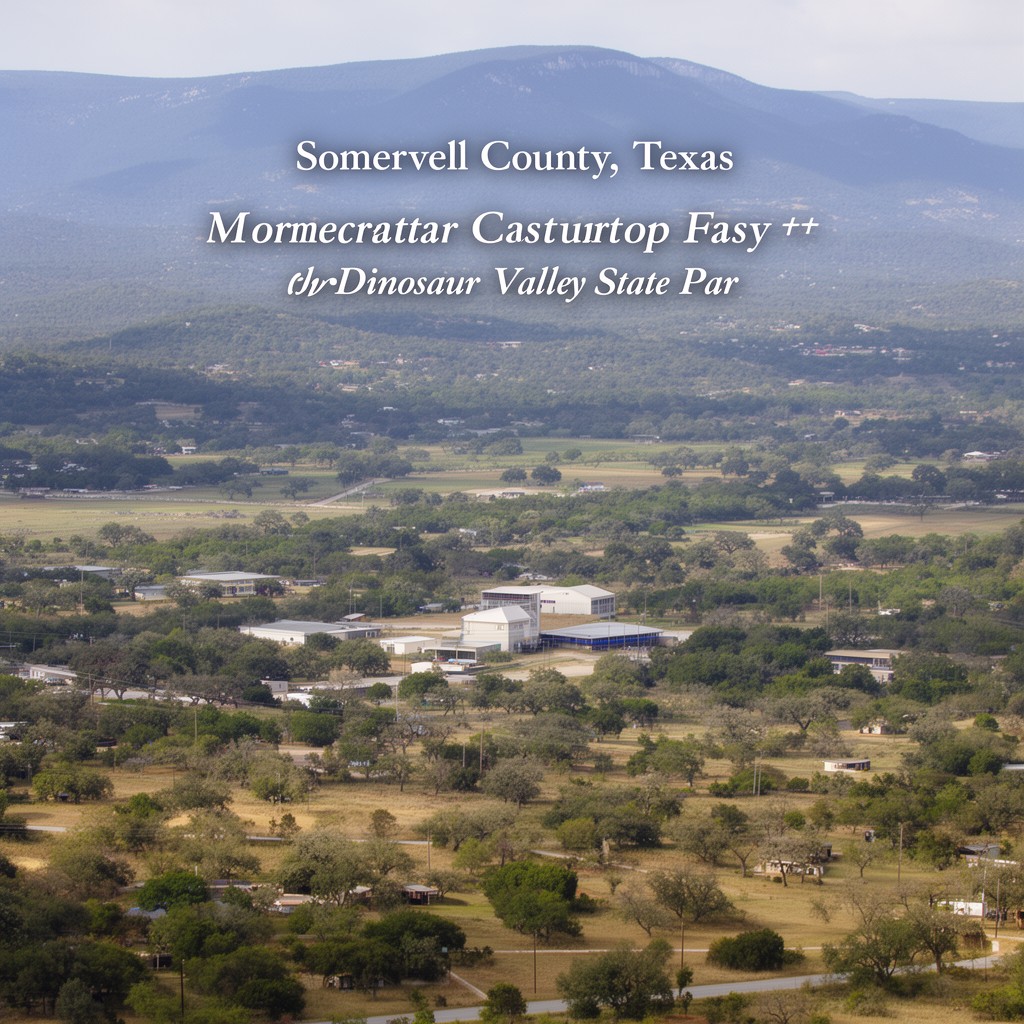 AI-generated illustration of Somervell County, Texas