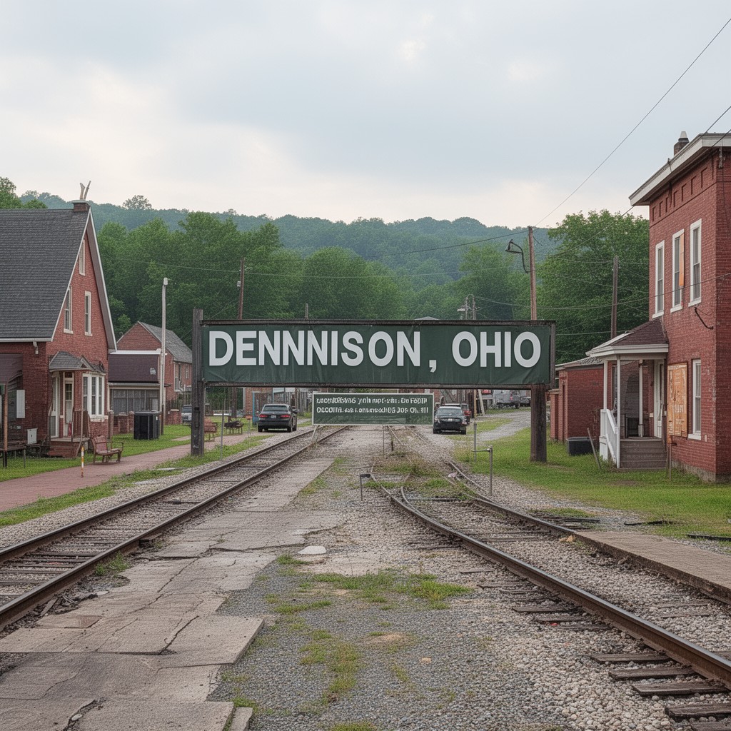 AI-generated illustration of Dennison, Ohio