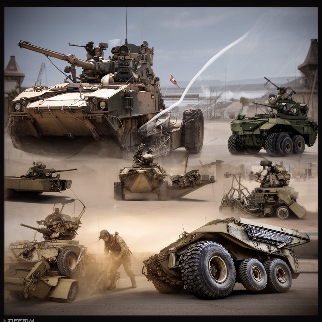 AI-generated illustration of II MEF Support Battalion