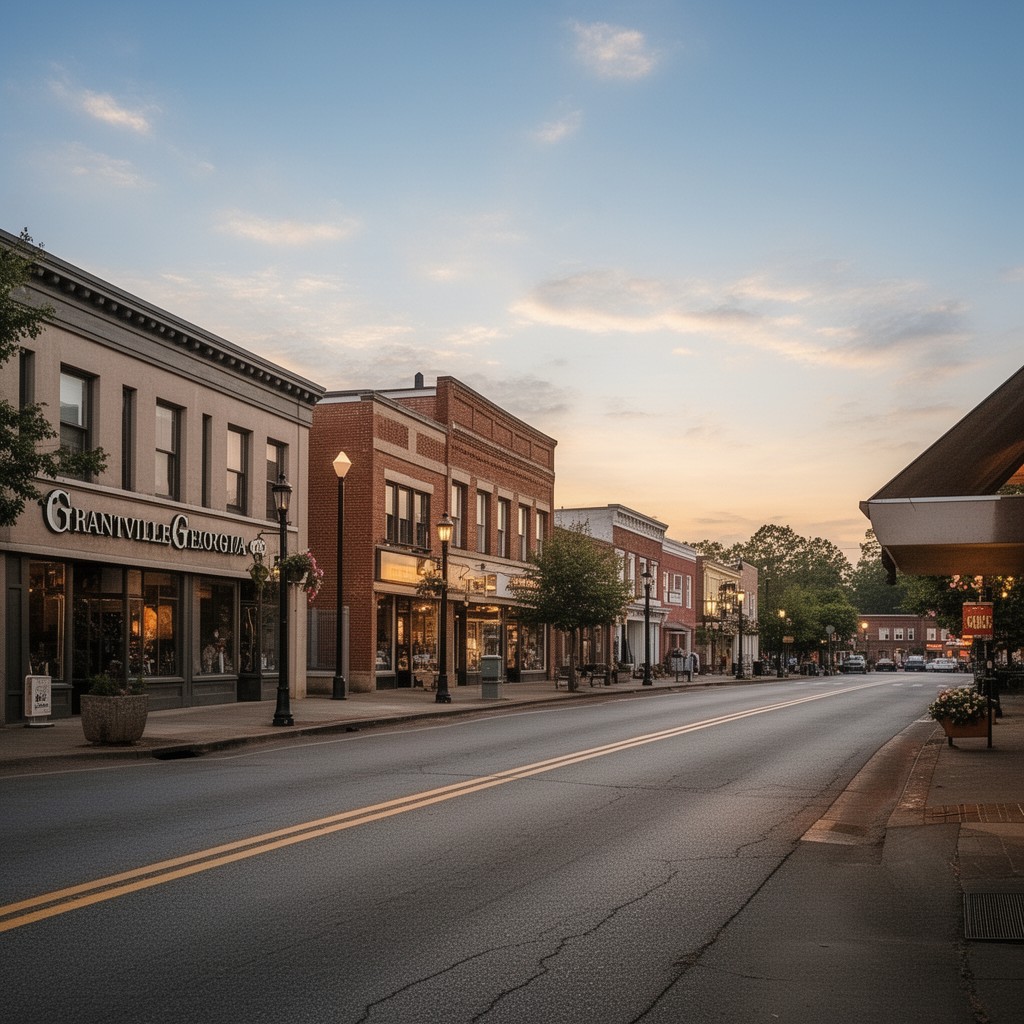 AI-generated illustration of Grantville, Georgia